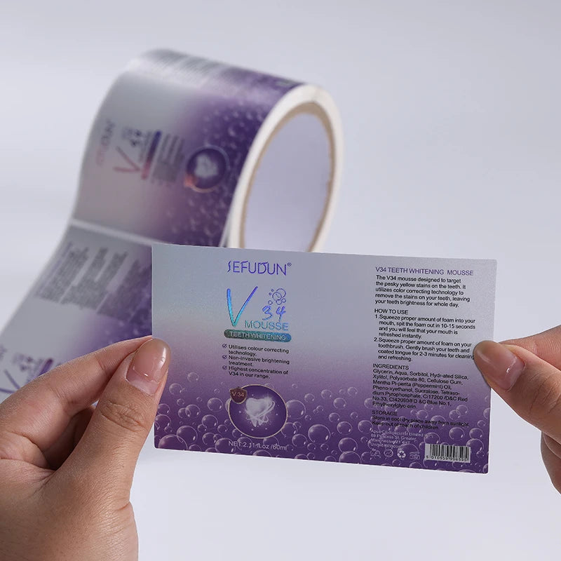 Custom Waterproof Die Cut Roll Sticker Labels for Beverage Bottles