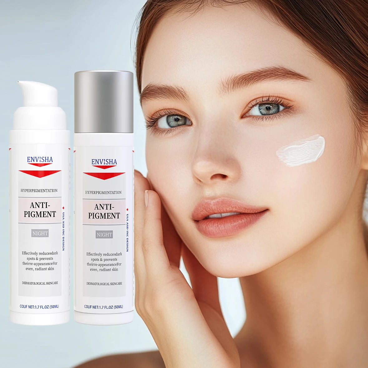 Private Label Face Care Products Organic Herbal Plant Extract Bleaching Whitening Pigment Reducing Night Cream
