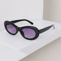 Vintage Oval PC Sunglasses Metal Hinge Bright Melanin Mesh Red UV400 Protection High-quality KROKODIL Cross-border Ins Eyewear