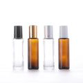15ml Amber Clear Frosted Perfume Essential Oil Glass Roller Bottle for Custom Logo Printing Box Branding
