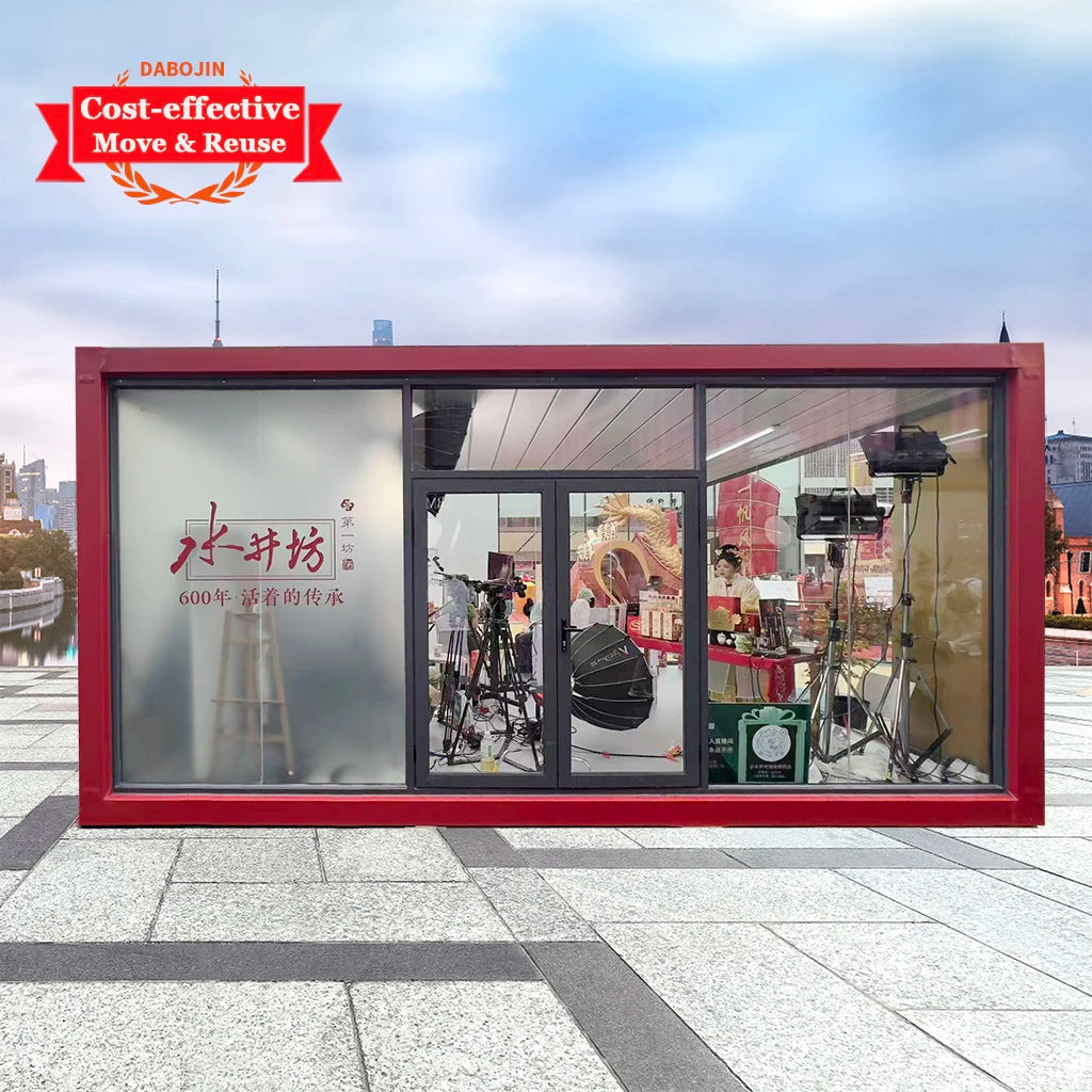 Luxury Container Homes Furnished with Bathroom Modular Prefab for Coffee Shop Cafe
