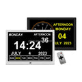 Pros 15 Inch Modern Digital Desk Clock Day Alarm Prayer Azan Medication Reminder for Dementia Patients New Trend Gift Simple