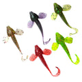 SNEDA Floating Fishing Soft Worm Soft Lure PVC Bait Swimbait Plastic Fishing Lure 10cm 5g 6pcs/bag Artificial Soft Bait
