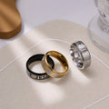 Punk Hip Hop Cross Rings Jewelry 8mm Stainless Steel Gold Black Silver Color Corrosion Christian Jesus Ring for Men Women
