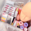 Custom logo Fadvan Eyelash Extension Training Kit Eye Lash Kit Lashkit Custom Set for Eyelash Makeup Tool Salon Bag Lash Kits