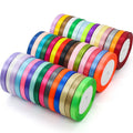 Custom Gift Wrapping Embossed Printed Recycled 100% Polyester Grosgrain Satin Ribbon With Logo Brand