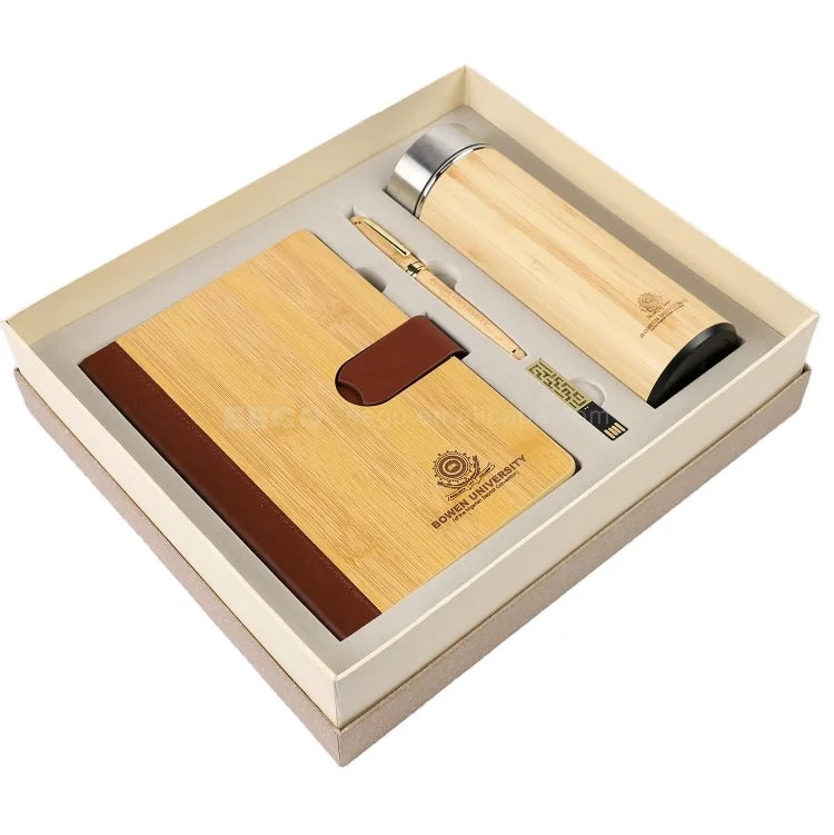 Customizable 4 in 1  Luxury Promotional Diary Notebook Business Corporate Gift Set With Pen and Box and Usb