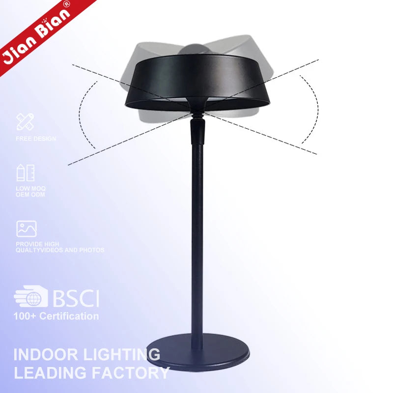 Wholesale Creative Decor Minimalist LED Rechargeable Touch Control Dimming LED Table Lamp Cordless
