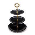 Custom 3 Tier Wedding Dessert Fruit Snack Cupcake Cake Stand for Tea Party Serving Platter