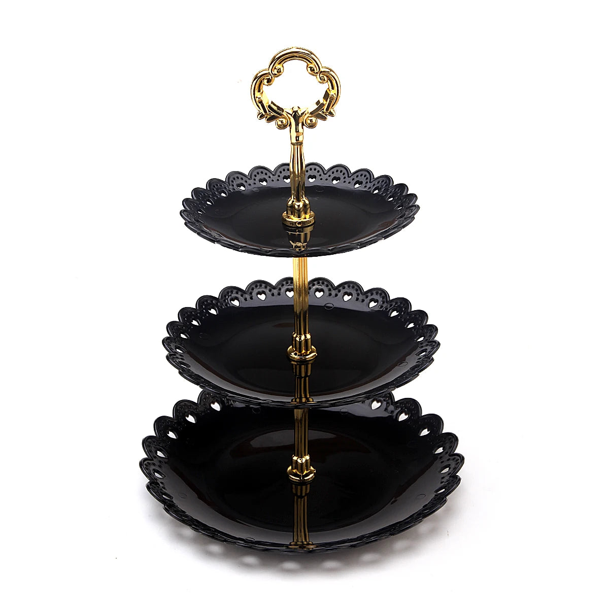 Custom 3 Tier Wedding Dessert Fruit Snack Cupcake Cake Stand for Tea Party Serving Platter