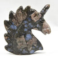 DIY Polished Stone Animal Carved Gemstone Fluorite Horse Crafts
