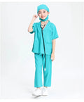 Doctor Costume for Kids Scrubs Pants with Accessories Set Toddler Children Cosplay 3-11 Years