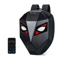 CRELANDER LED Knight Backpack Waterproof Hard Shell Laptop Motorcycle Backpack Travel Bag LED Backpack Eyes