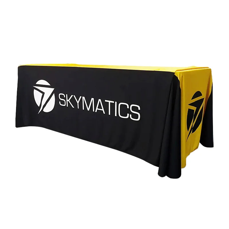Customized Durable Reusable Eco-Friendly Washable Table Throw Digital Printing Cotton Blend Polyester Fabric for Displays