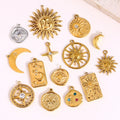 Star Charm Necklace Jewelry Stainless Steel Multi Charms Stainless Steel Necklace Stainless Steel Charms for Jewelry Making