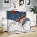 Jacquard Woven Throw Rug Blanket Outdoor Wholesale Custom Art Home Decor