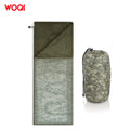 WOQI New Design Outdoor Waterproof Envelope Cotton Camping Sleeping Bag for Adult
