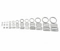 Eco-friendly OEM High Quality Metal Bikini  Swimwear Bra Clip Rings Sliders Hooks Bra Strap Hooks for Garment Accessories