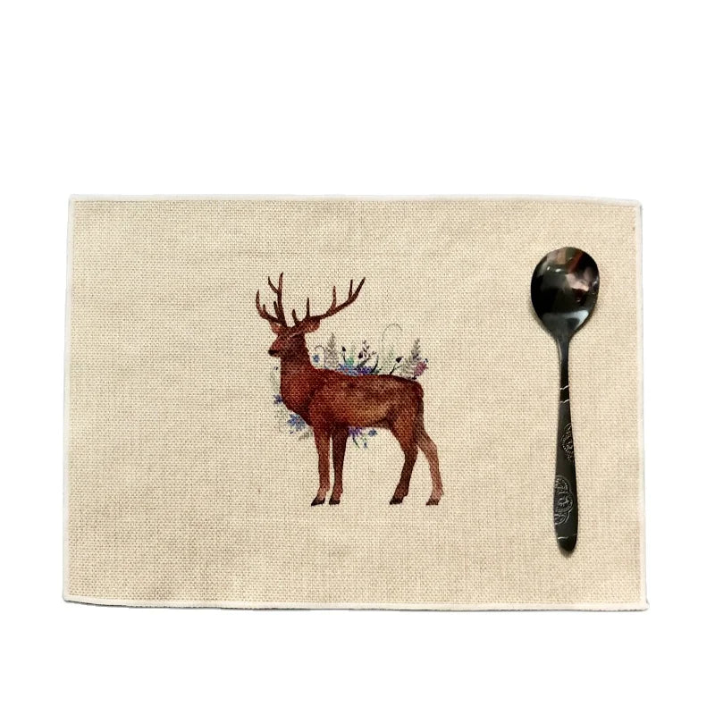 Qualisub Sublimation Placemat Blanks Table Mats Double Sided Printing Linen Placemat for Heat Press