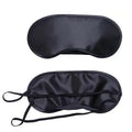 New Design Double Sided Satin Silk Sleeping Eye Shade With Elastic Band Breathable Travel Silk Sleep Eye Mask