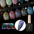 JTING Nail Trend Shiny Laser Effect Reflective Holographic Cat Eye Gel Nail Polish Uv Led Magnetic Diamonds Night OEM/ODM Custom