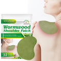 SEFUDUN 12 Pack Natural Herbal Shoulder Warming Heat Patch 8 Hours Deep Heating Wormwood Shoulder Patches