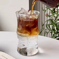 Household High Borosilicate Transparent Glass Bamboo Single Wall Glass Milk Juice Drink Coffee Restaurant Drinking Cup