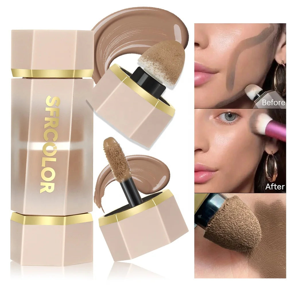 Wholesale Vegan Liquid Concealer Makeup Bronzer Contour Matte Concealer Waterproof Foundation with Natural Whitening Feature