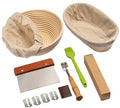 Wholesale Factory's 9 Inch Handwoven Rattan Bread Proofing Basket Set Hot Sale Backing Tools Gift Baskets Bulk for Baking Pastry