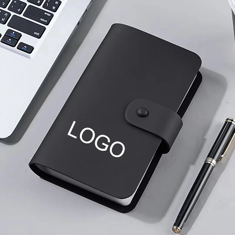 High Quality Custom Logo Commemorative Coin Banknote Collection Book Genuine Leather Card Holder