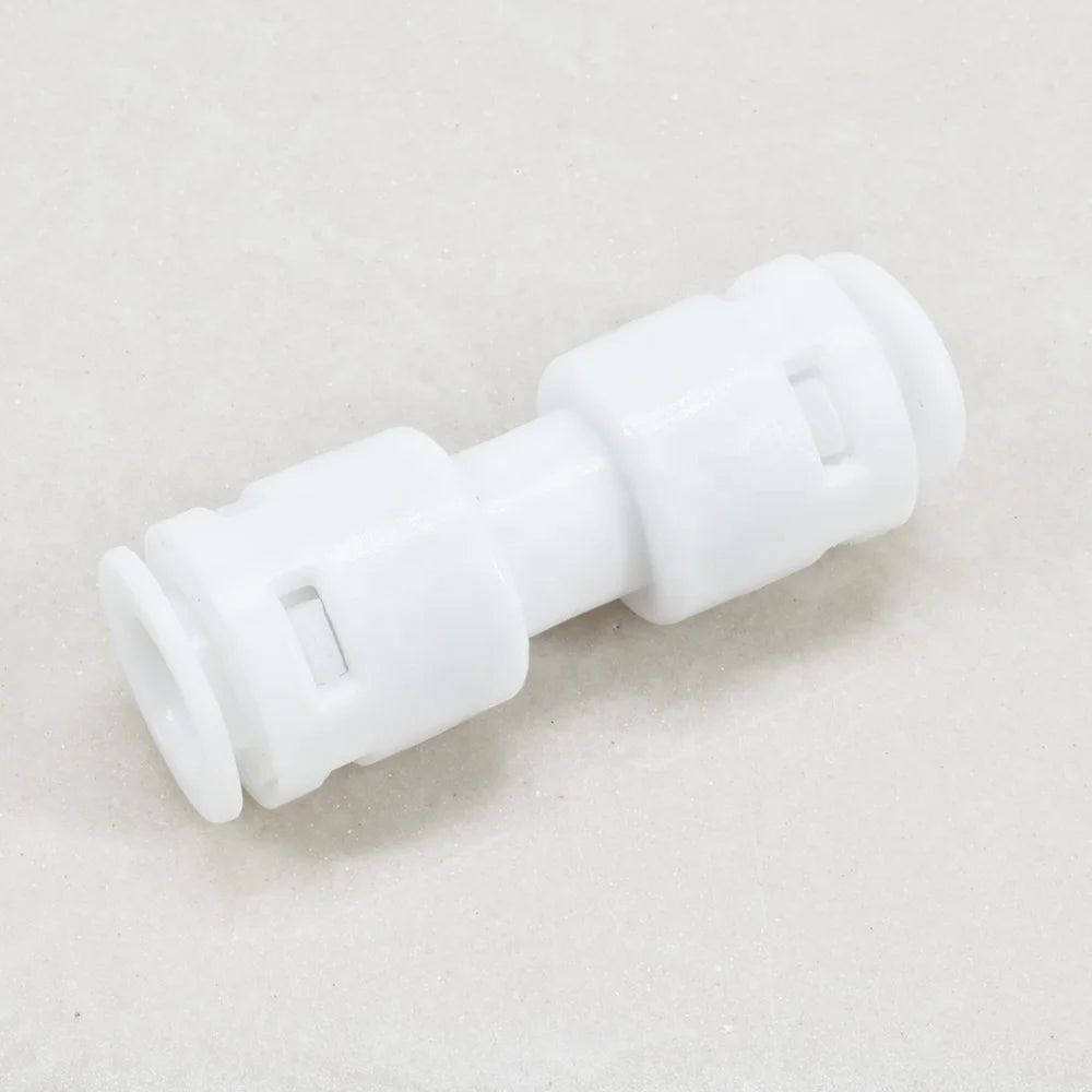 Quick Connector 1/4 to 3/8 Inch Push-in Union for Tube Hose Plastic Straight Water Filter Pipe with Low Pressure Tube Fitting