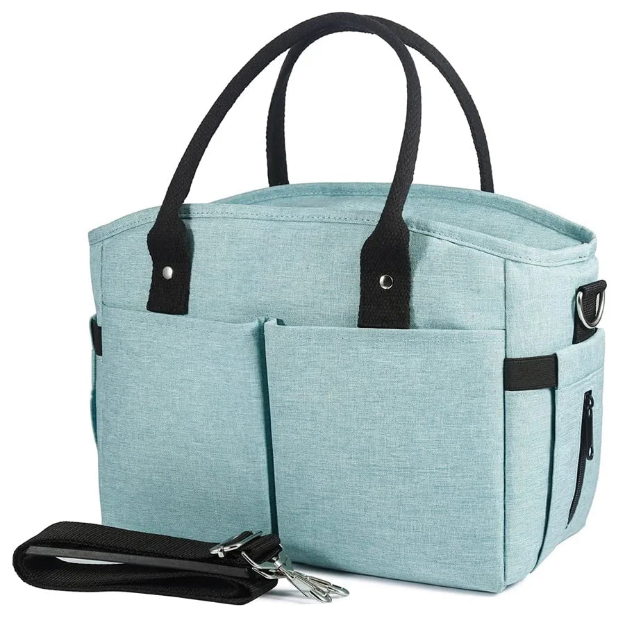 Insulated Cooler Lunch Bag Leakproof Lunch Tote Box with Shoulder Strap