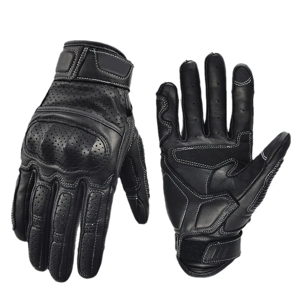 Wholesale Custom Waterproof Touch Screen Carbon Fiber Protection Motorbike Glove Non-Slip Leather Racing Motorcycle Gloves