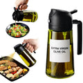 High-Pressure Dual-Use Glass Oil Spray Bottle Leak-Proof Sustainable Dishwasher Safe Cooking Tool for Kitchen BBQ Salad