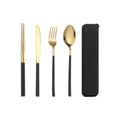 Portable Travel Cutlery Set for Wholesale Bulk Business with 304 Stainless Steel and Compact Case for Outdoor