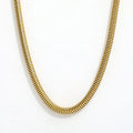 4MM Fenny Wholesale 18K PVD Plated Waterproof&Tarnish Free Basic Versatile Snake Chain Stainless Steel Necklace for Women