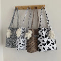 Fashion Newspaper Printed Stylish Women Nylon Tote Bag Large Capacity Travel to Work Shoulder Bag Handbags for Ladies Shopping