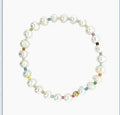 14k Gold Filled Natural Freshwater Pearl Bridal Jewelry Set Beads Necklace Anklet Jewelry Set