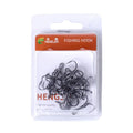 DORISEA High Carbon Steel Treble Fishing Hook 20pcs/Box in Black Red Color Sizes 2# to 14# for Trout Shark Saltwater Fish River