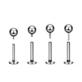 Wholesale ASTM F136 G23 Titanium Internally Threaded Labret Stud Ear Cartilage Tragus Helix Lobe Body Piercing Jewelry for Women