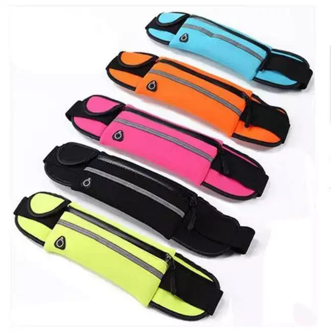 Outdoor Sport Pocket Running Jogging Waist Bag Hold Water Bottle Travel Bag Waterproof Phone Waist Belt Pack