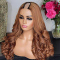 Cheap V Part Wig V-part U Part Wig Cap No Glue No Leave Out Human Hair Glueless for Black Women 150% 180% 250%