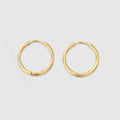 Trendy 316L Stainless Steel Fashion Simple 14mm Hollow Ring Hoop Stud  Earrings Jewelry for Women