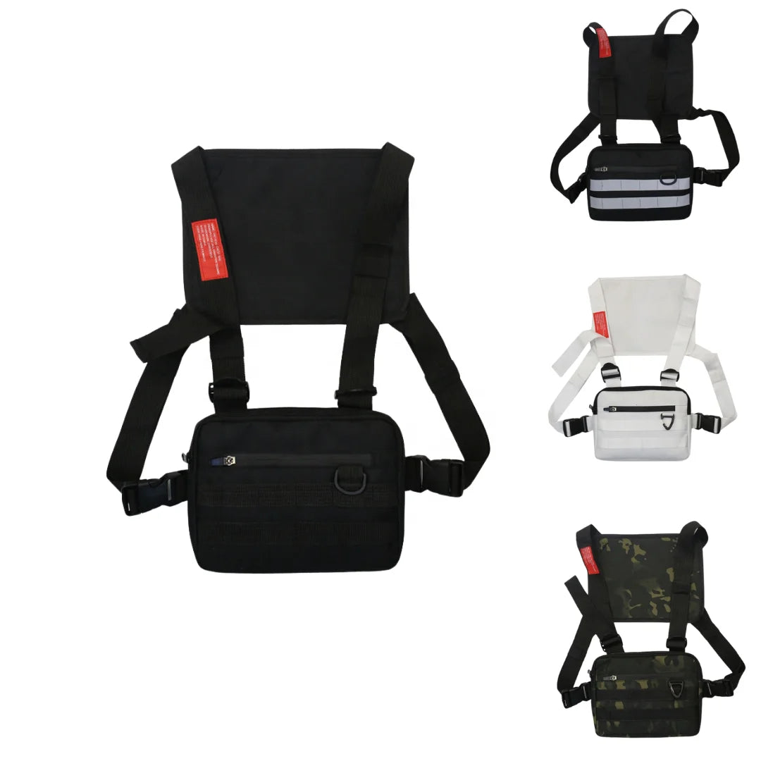 Tactical Backpack Outdoor Multifunctional Climbing Chest Bag Training Equipment Waterproof Black Running Tactical Chest Rig Bag