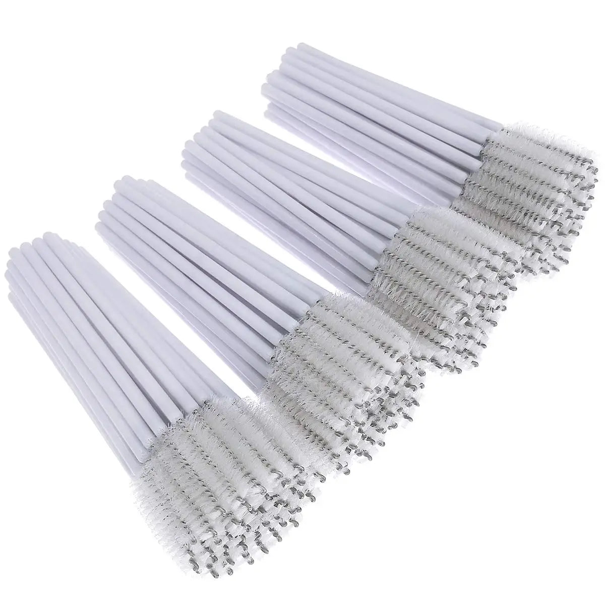 Good Quality Eyelash Extension Tool 50pcs Cosmetic Brush White Handle Makeup Wands Disposable Mascara Brushes Applicator