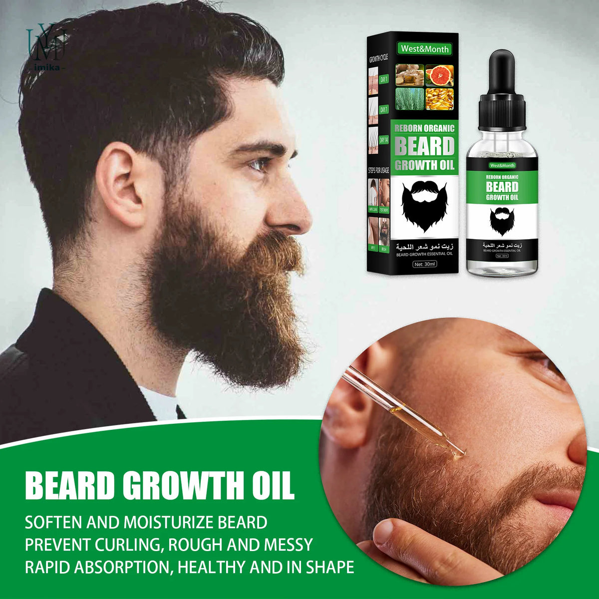 Hot Sales Custom Logo Effective Nourishing Beard Growth Solution Chest Hair Growth Solution Lotion for Men