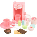 Wooden Cooking Play Toy Kitchen Toys Cafe Maker Coffee Maker Pretend Afternoon Tea Toy Set for Kids