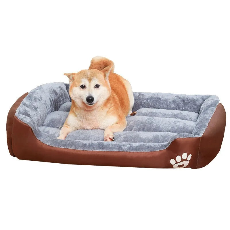 Cross-Border Four Seasons Universal Soft Warm Oxford Cloth Pet Mat Short Plush Paw Print Design Winter Cat Dog Nest