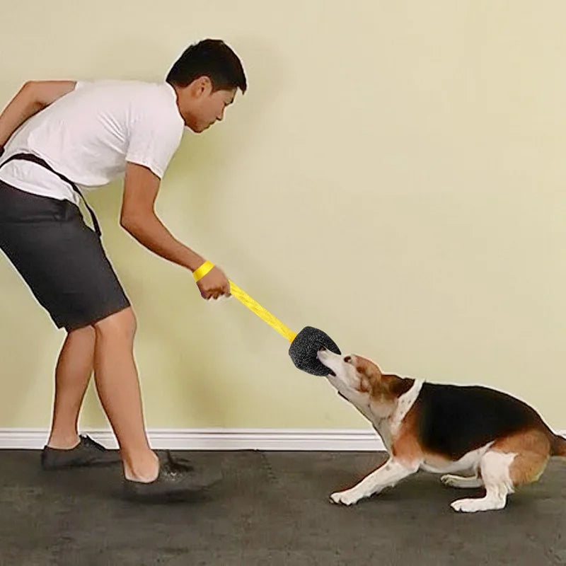 Wholesale Hot-selling New Style Jute Pet Bite Durable Dog Toy Fiberflax Dog Training square Bite Pillow