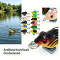 Nm Frog Fishing Lure Lifelike Swimming Action Rubber Frog Bait Long Casting Freshwater Predator Lure